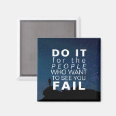 Inspirerend offerte Motivatie successterren Magneet (Voorkant / Achterkant)