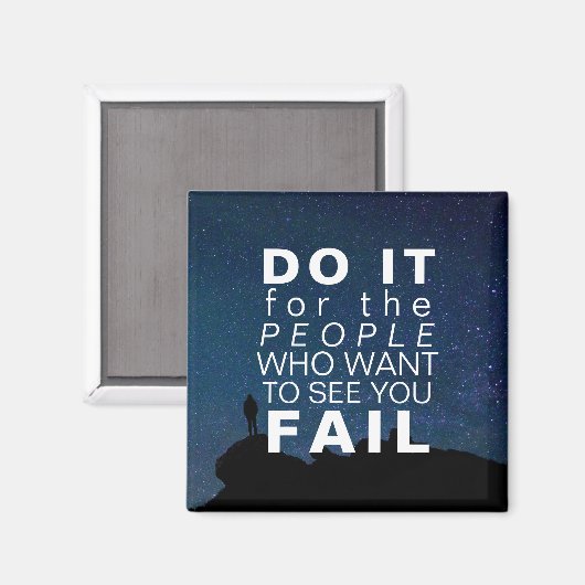 Inspirerend offerte Motivatie successterren Magneet (Voorkant / Achterkant)