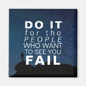 Inspirerend offerte Motivatie successterren Magneet (Voorkant)