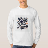 Inspirerend offerte ontwerp – "Stop niet totdat je T-shirt (Voorkant)