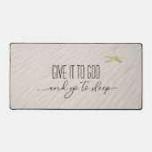 Inspirerend offerte op strandzand bureaumat (Voorkant)