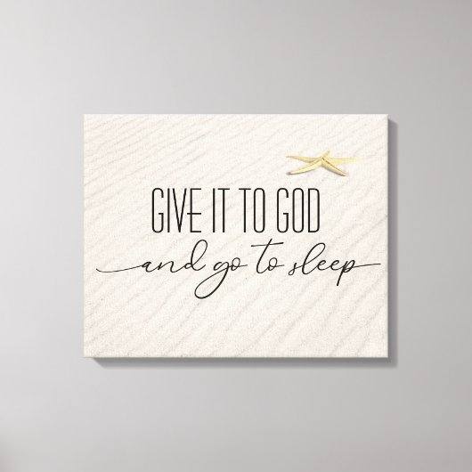 Inspirerend offerte op strandzand canvas afdruk (Voorkant)