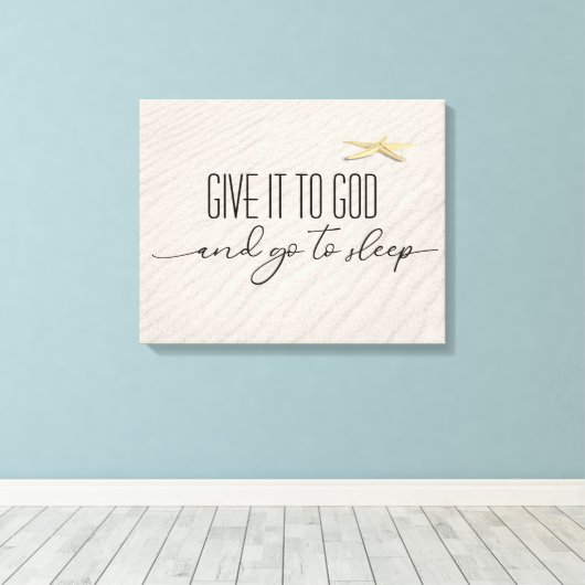 Inspirerend offerte op strandzand canvas afdruk (Insitu (Houten vloer))