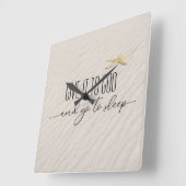 Inspirerend offerte op strandzand vierkante klok (Hoek)