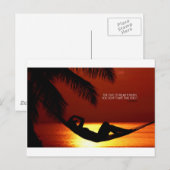 Inspirerend offerte — Tijd om te ontspannen Briefkaart (Voorkant / Achterkant)