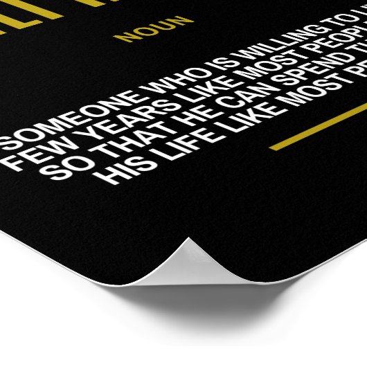 Inspirerend offerte van ondernemer over succes poster (Hoek)