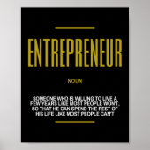 Inspirerend offerte van ondernemer over succes poster (Voorkant)