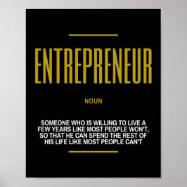 Inspirerend offerte van ondernemer over succes poster