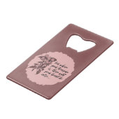 Inspirerend offerte voor hart- en vaatziekten creditkaart flessenopener (Voorkant Gekanteld)