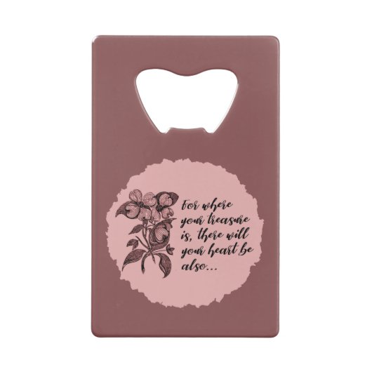 Inspirerend offerte voor hart- en vaatziekten creditkaart flessenopener (Achterkant)