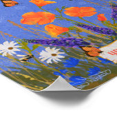 Inspirerend offerte Wildflower Poppies Californië Poster (Hoek)