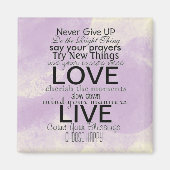 Inspirerend offertes en Gezegden Magneet (Voorkant)