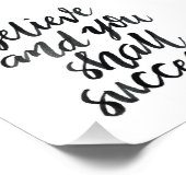 Inspirerend offertes:geloof en je zult slagen foto afdruk (Hoek)