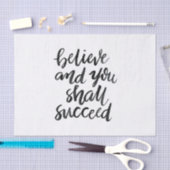 Inspirerend offertes:geloof en je zult slagen tissuepapier (Craft)