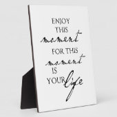 Inspirerend offertes genieten van dit moment - het fotoplaat (Zijkant)