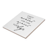 Inspirerend offertes genieten van dit moment - het tegeltje (Zijkant)