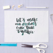 Inspirerend offertes: Laten we onze dromen laten k Tissuepapier (Craft)