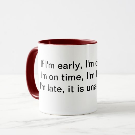 Inspirerend offertes mok (Voorkant links)