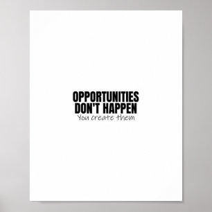 Inspirerend offertes over succes poster
