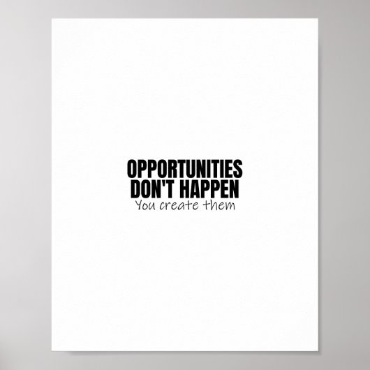 Inspirerend offertes over succes poster (Voorkant)