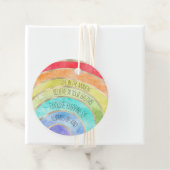 Inspirerend offertes regenboog gepersonaliseerd bedankjes labels (In situ)