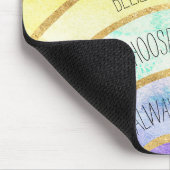 Inspirerend offertes regenboog muismat (Hoek)