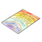 Inspirerend offertes regenboog notitieboek (Linkerzijde)