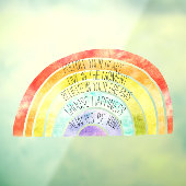 Inspirerend offertes Regenboog Raamsticker (Vel 3)