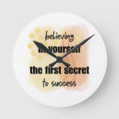 Inspirerend offertes ronde klok (Voorkant)