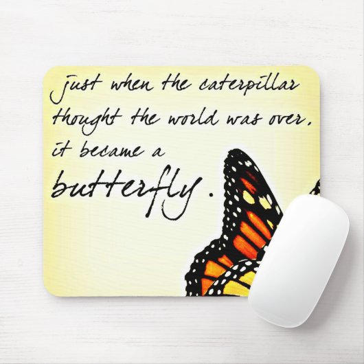 Inspirerend offertes voor Butterfly Life Struggle Muismat (Met muis)