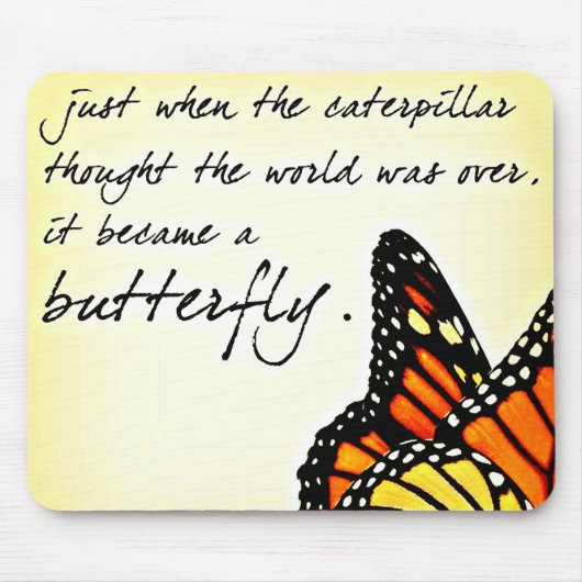 Inspirerend offertes voor Butterfly Life Struggle Muismat (Voorkant)
