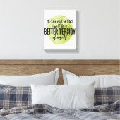 Inspirerend offertes voor zelfzorg canvas afdruk (Insitu (Slaapkamer))