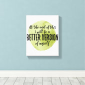 Inspirerend offertes voor zelfzorg canvas afdruk (Insitu (Houten vloer))