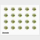 Inspirerend offertes voor zelfzorg ronde sticker (Vel)
