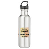 Inspirerend offertes waterfles  (Voorkant)