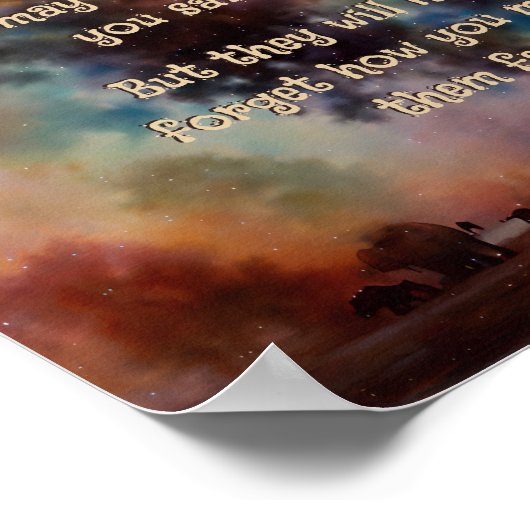 Inspirerend olifant Poster (Hoek)