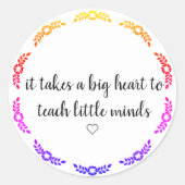 Inspirerend onderwijs citaat Sticker (Voorkant)