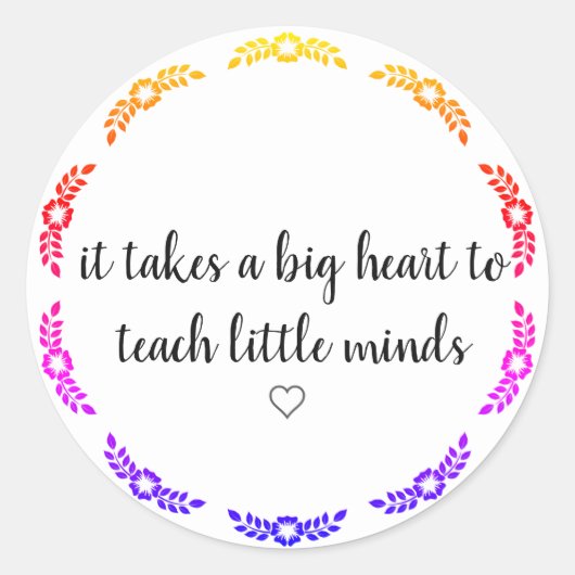 Inspirerend onderwijs citaat Sticker (Voorkant)