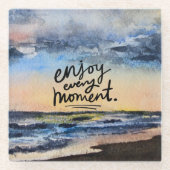 Inspirerend Onderzetter van kunstglas Glazen Onderzetter (Voorkant)