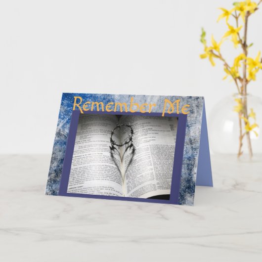 Inspirerend Onthoud Mij Pasen Kaart (Gele Bloem)