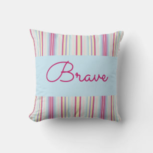 Inspirerend ontwerp met strepen kussen