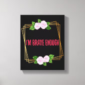 Inspirerend ontwerp voor leven en succes canvas afdruk (Voorkant)