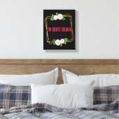 Inspirerend ontwerp voor leven en succes canvas afdruk (Insitu (Slaapkamer))