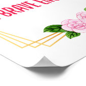 Inspirerend ontwerp voor leven en succes poster (Hoek)
