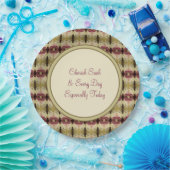 Inspirerend ontwerper met patronen papieren bordje (Feest)