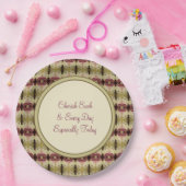 Inspirerend ontwerper met patronen papieren bordje (Feest)