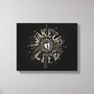 Inspirerend OPHEFFING 4 LIFE-citaatillustratie Canvas Afdruk