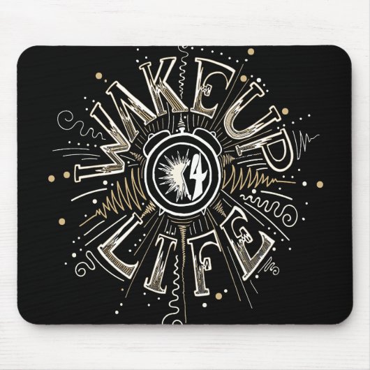 Inspirerend OPHEFFING 4 LIFE-citaatillustratie Muismat (Voorkant)