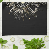 Inspirerend OPHEFFING 4 LIFE-citaatillustratie Theedoek (Gevouwen)