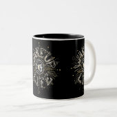 Inspirerend OPHEFFING 4 LIFE-citaatillustratie Tweekleurige Koffiemok (Voorkant rechts)